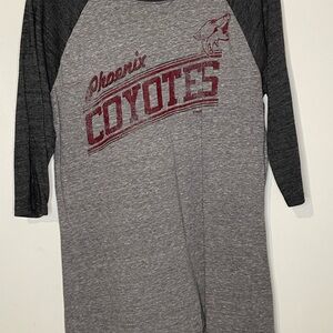 Reebok Gray and Red Women's Top